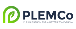 PLEMCo logo navy words